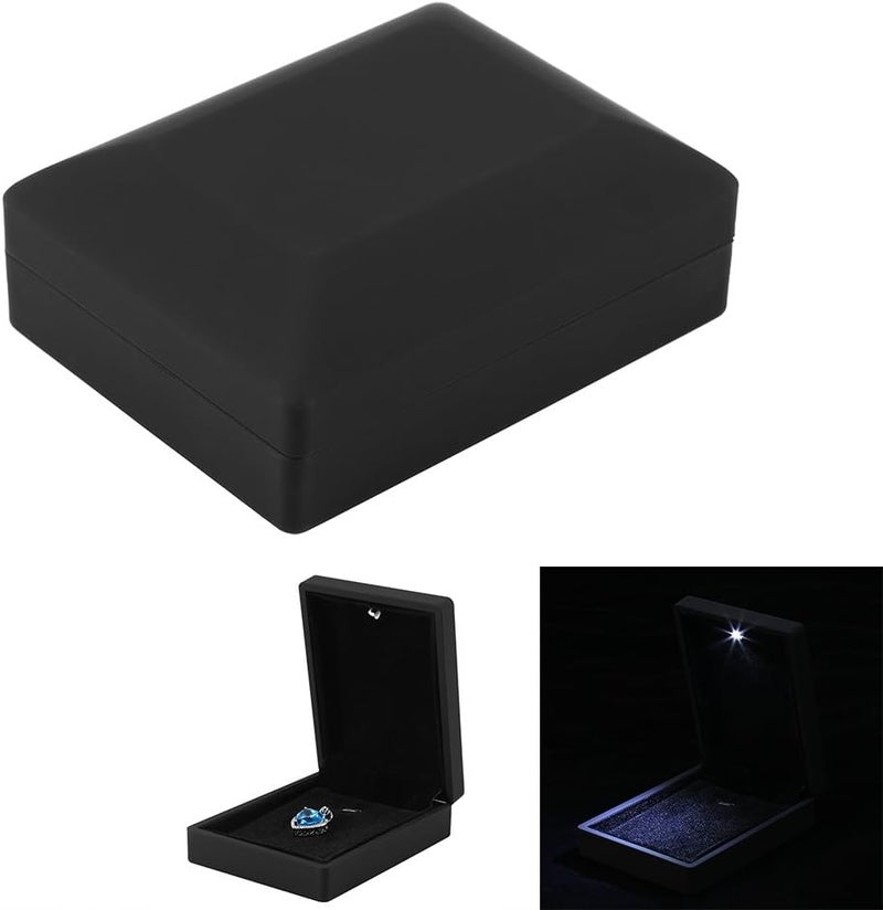 woobles Jewelry Box, LED Lighted Ring/Pendant/Bracelet/Necklace Jewelry Display Case Gift Storage Box (Pendant Box) - Image 1